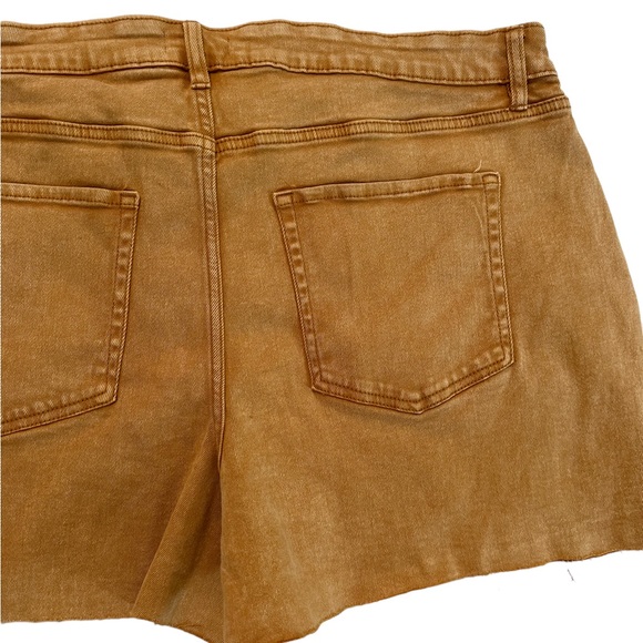 Ava & Viv Cut Off Jean Shorts Women's  Mid Rise Denim Brown Rust Size 20W - Picture 6 of 15